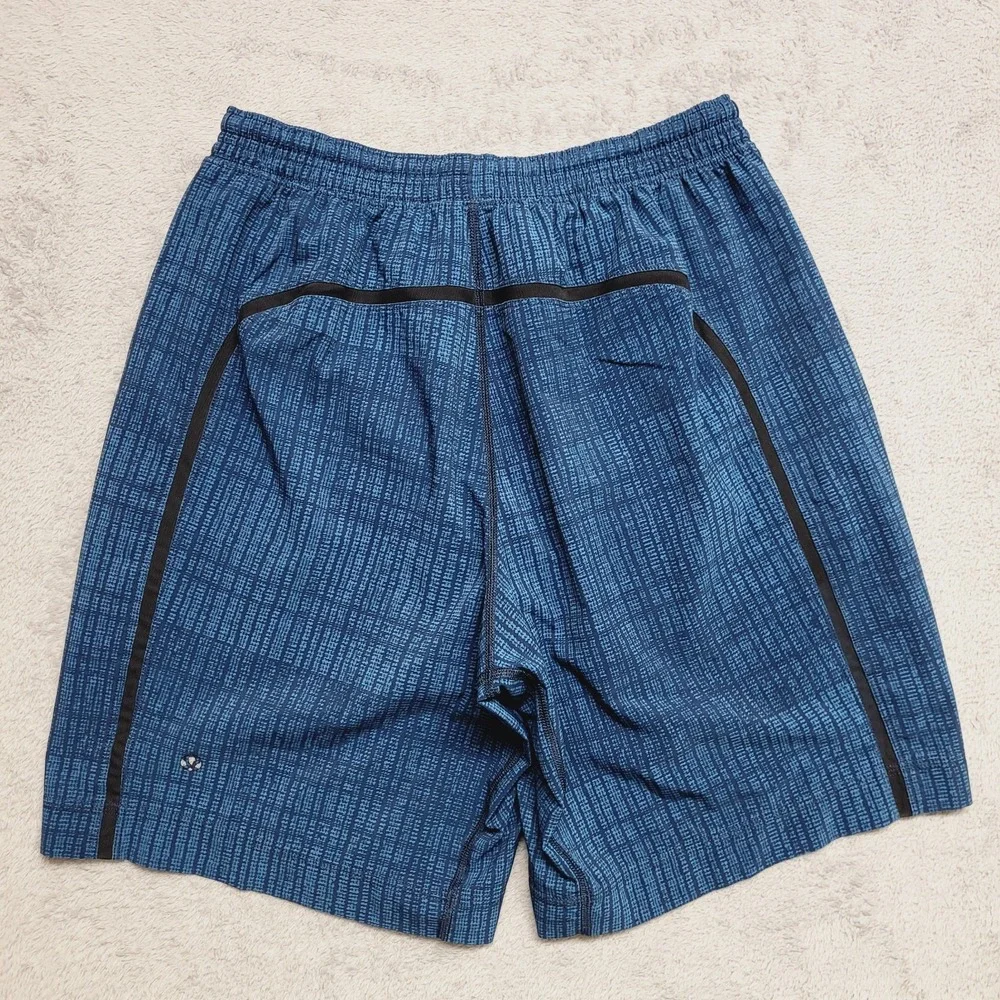 Lululemon Shorts Mens Small Blue Lined Pace Breaker Athletic Workout Casual